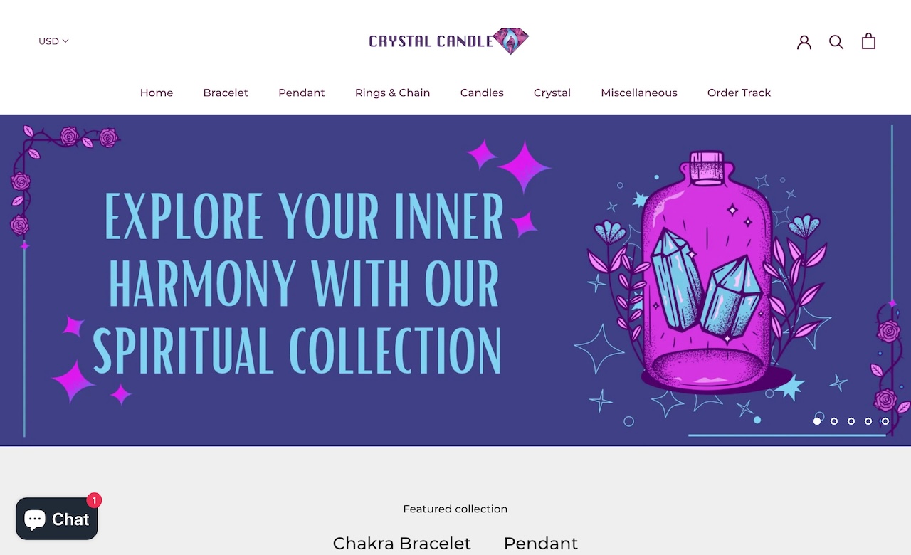 Crystal Candle Hub