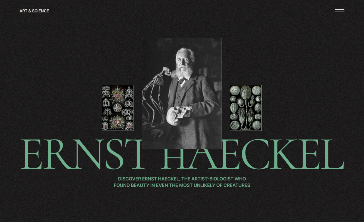 Ernst Haeckel and his illustrations