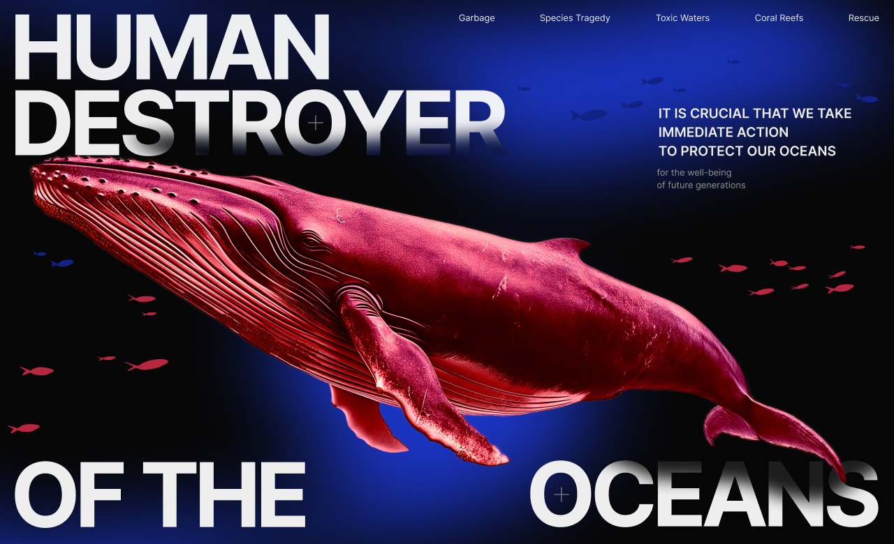 Human destroyer of the oceans
