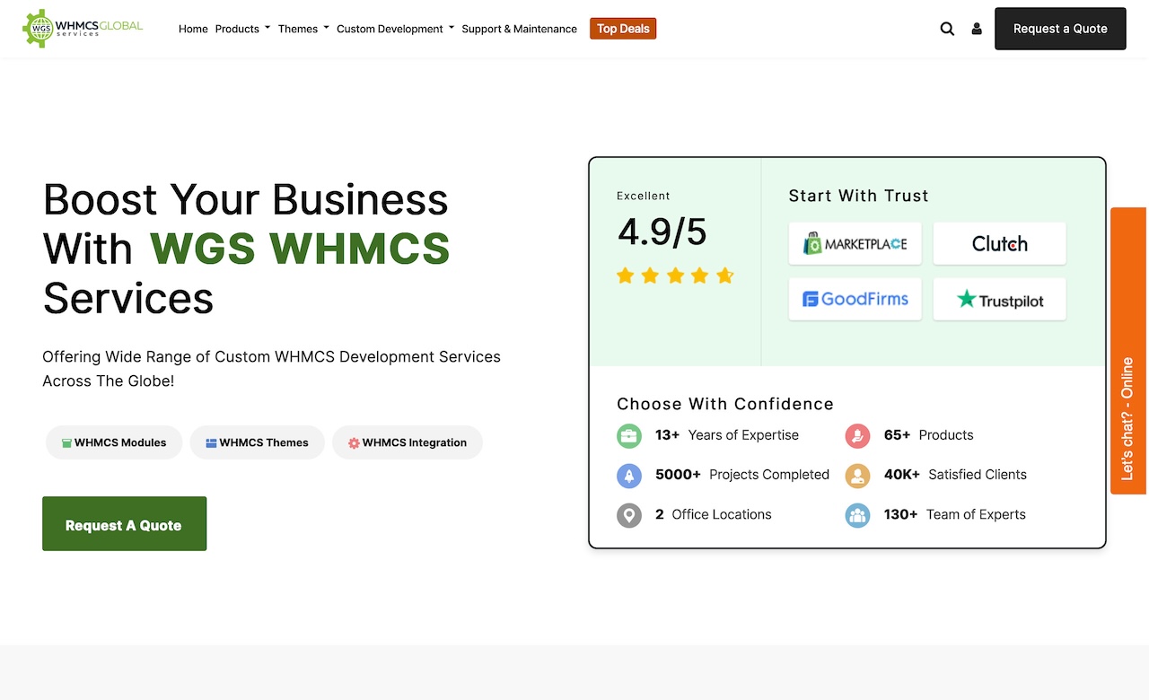 WHMCS Global Services