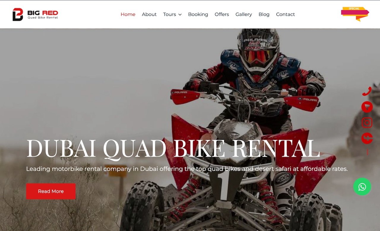 Big Red Quad Bike Rental