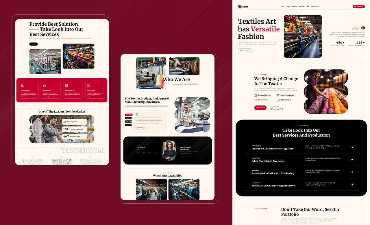 Fabiflex Textile Industry WordPress Theme