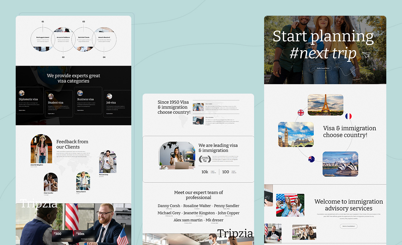 Tripzia Immigration and Visa Consulting HTML Template
