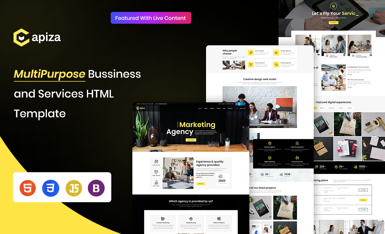 Capiza Business and Agency Sass Html Template