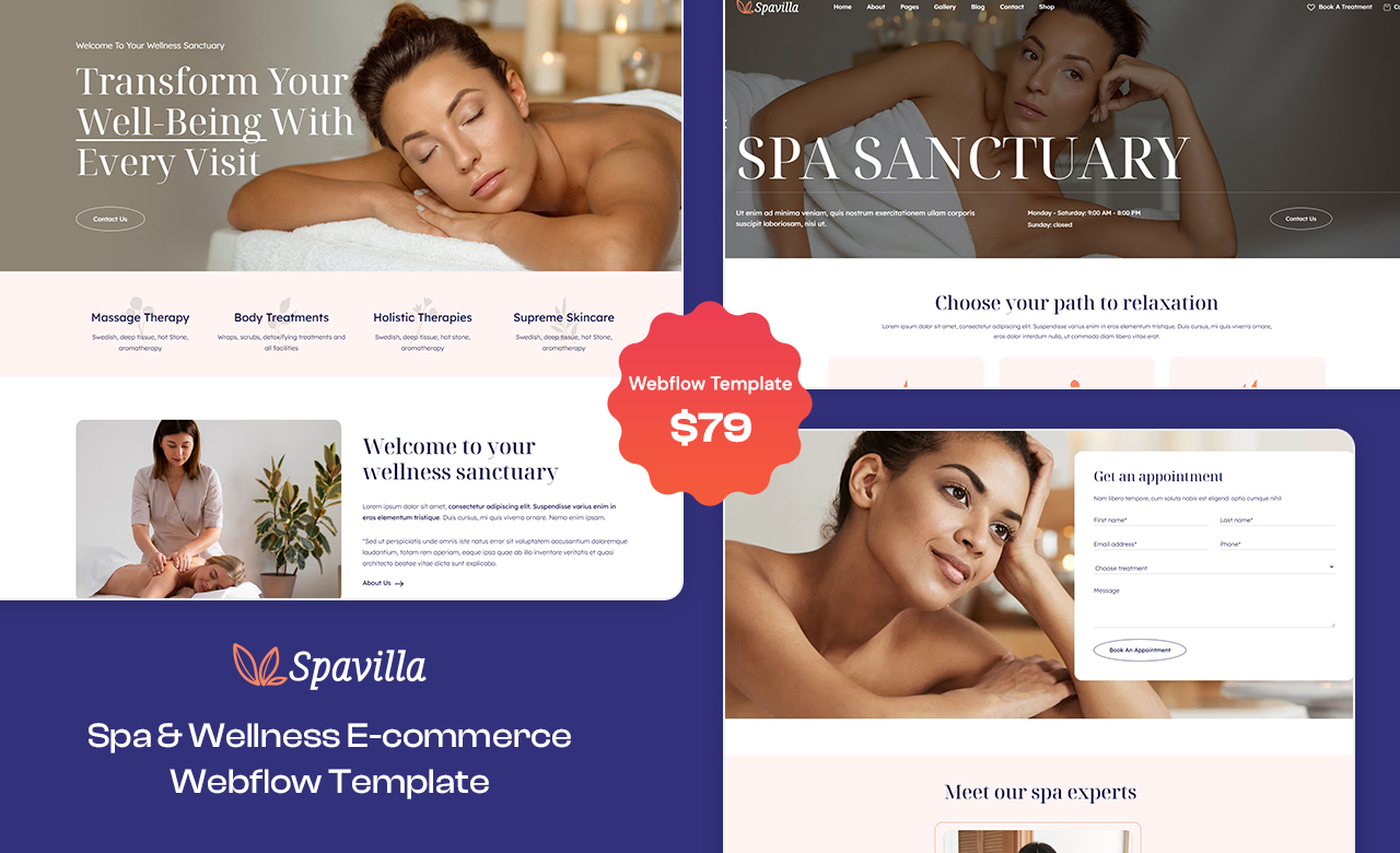 Spavilla Webflow Template