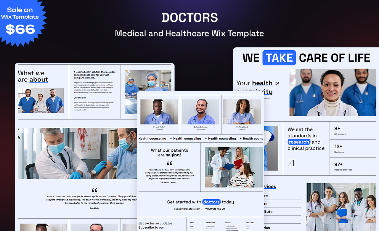 Doctors Wix Template