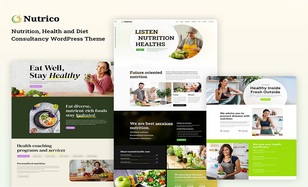 Nutrico WordPress Theme