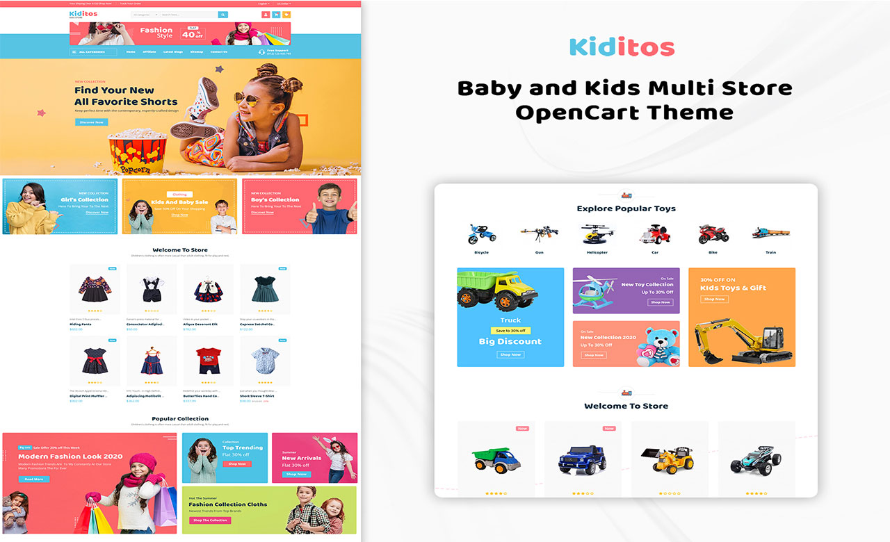 Kiditos Opencart Theme 